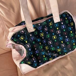 RARE Playboy rainbow pet carrier